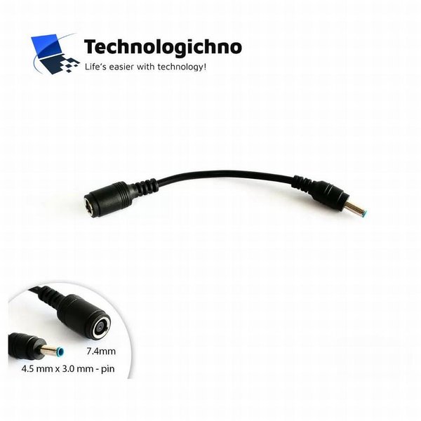 Преходник HP Dell 7.4mm/5mm to 4.5mm/3mm Преходник HP Dell 7.4mm/5mm to 4.5mm/3mm