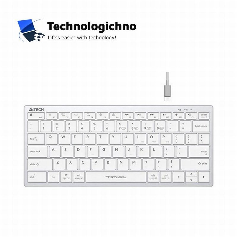 Безжична клавиатура A4Tech FBX51C FSTYLER White