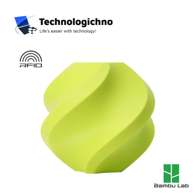PLA Basic Bambu Bright Green Refill No Spool